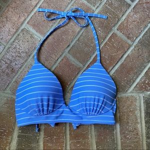 Striped bikini top